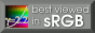 best veiwed in srgb button